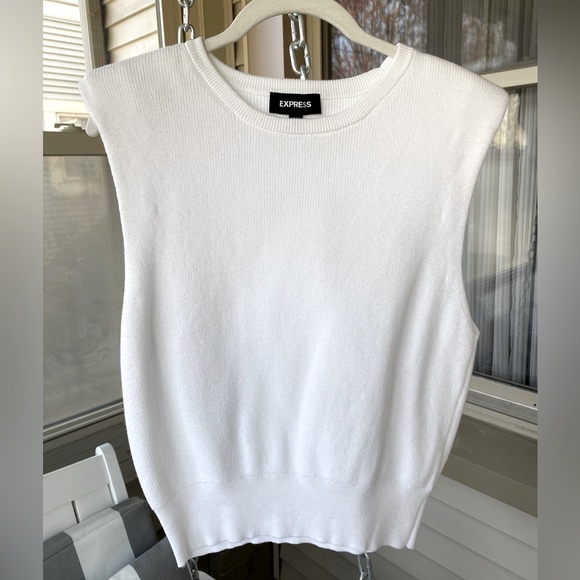 Express, Padded Shoulder, Sweater Vest! - Picture 4 of 10